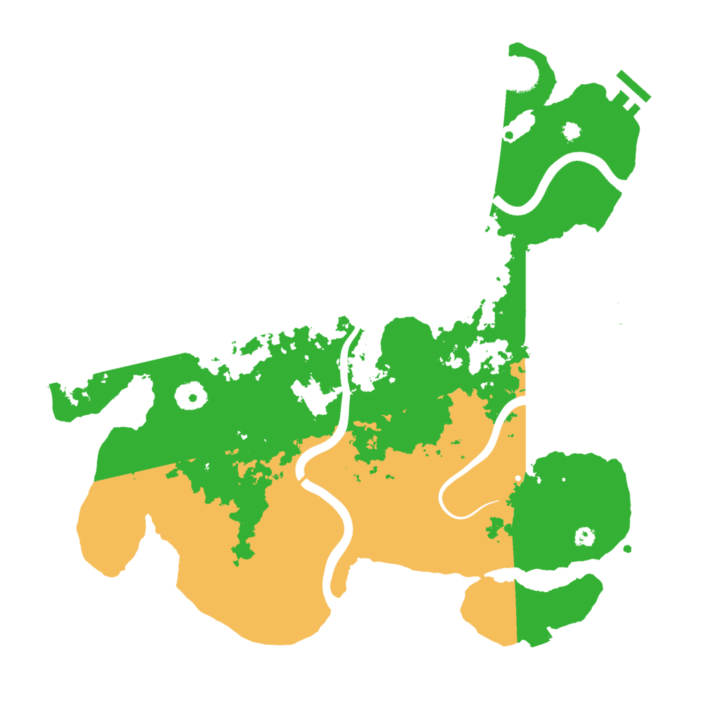 Biome Rust Map: Procedural Map, Size: 3500, Seed: 35242138