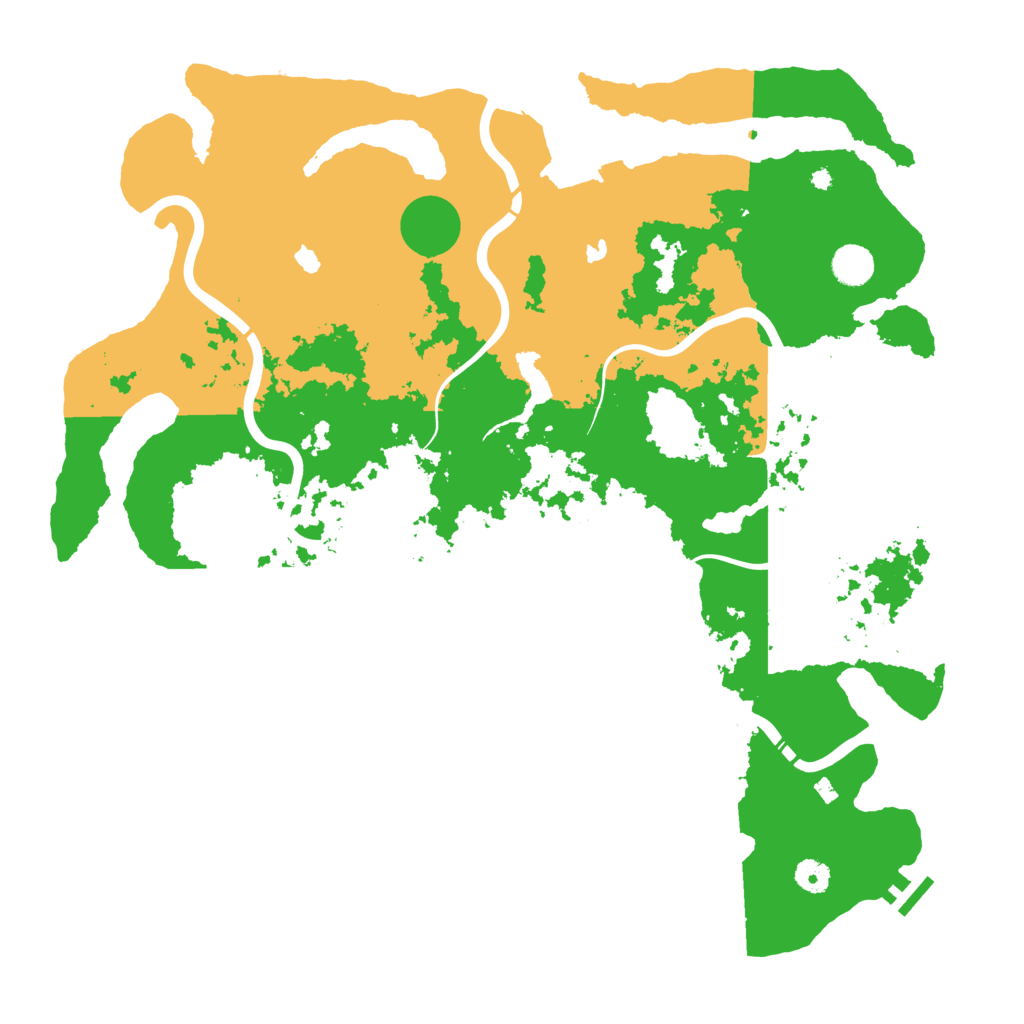 Biome Rust Map: Procedural Map, Size: 4500, Seed: 132909490