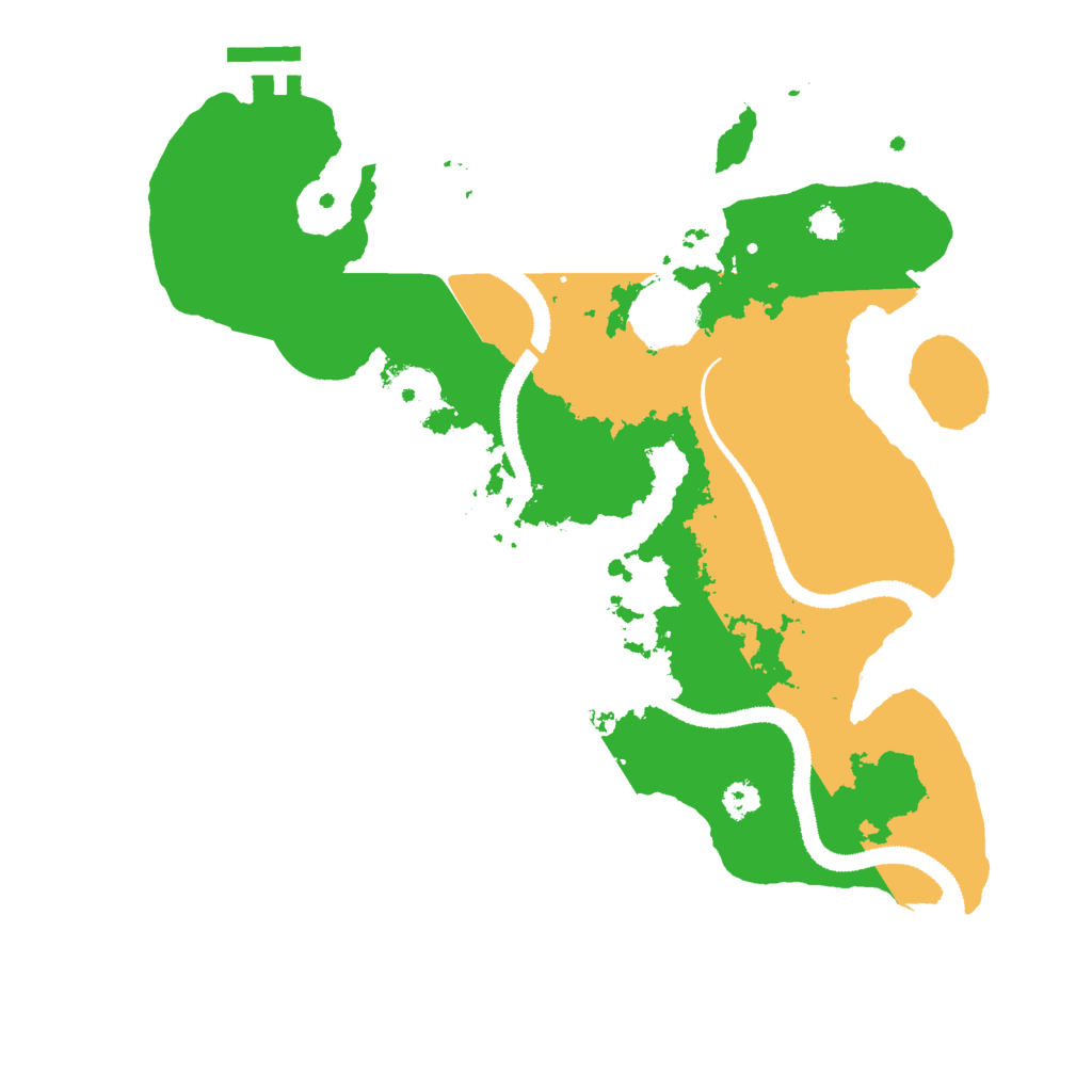 Biome Rust Map: Procedural Map, Size: 3000, Seed: 7216385