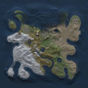 Thumbnail Rust Map: Procedural Map, Size: 2800, Seed: 1158939669, 10 Monuments