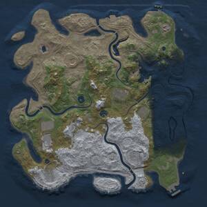 Thumbnail Rust Map: Procedural Map, Size: 4250, Seed: 1407530554, 16 Monuments