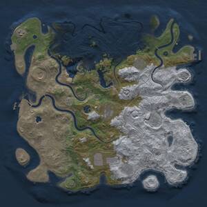Thumbnail Rust Map: Procedural Map, Size: 4250, Seed: 1344164101, 16 Monuments