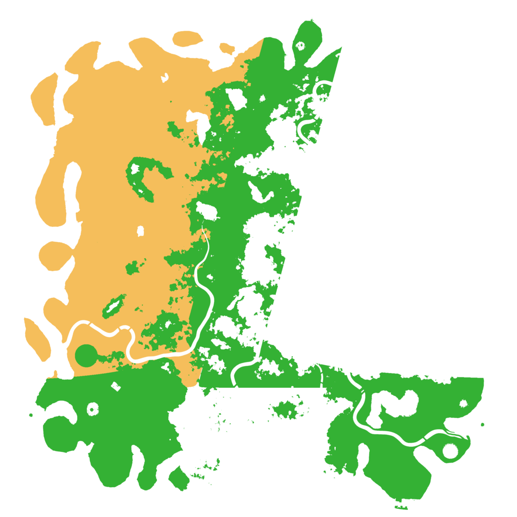 Biome Rust Map: Procedural Map, Size: 6000, Seed: 1205923409