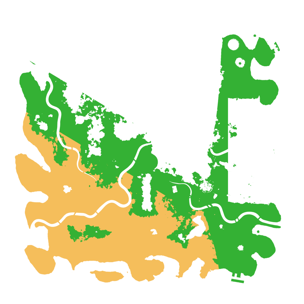 Biome Rust Map: Procedural Map, Size: 4800, Seed: 251612223