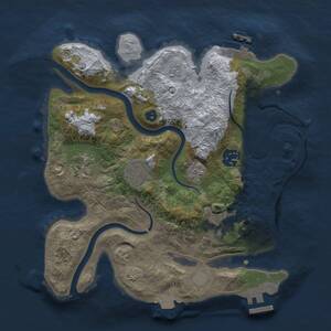Thumbnail Rust Map: Procedural Map, Size: 2800, Seed: 852466837, 10 Monuments