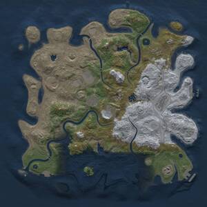 Thumbnail Rust Map: Procedural Map, Size: 4250, Seed: 953433704, 15 Monuments