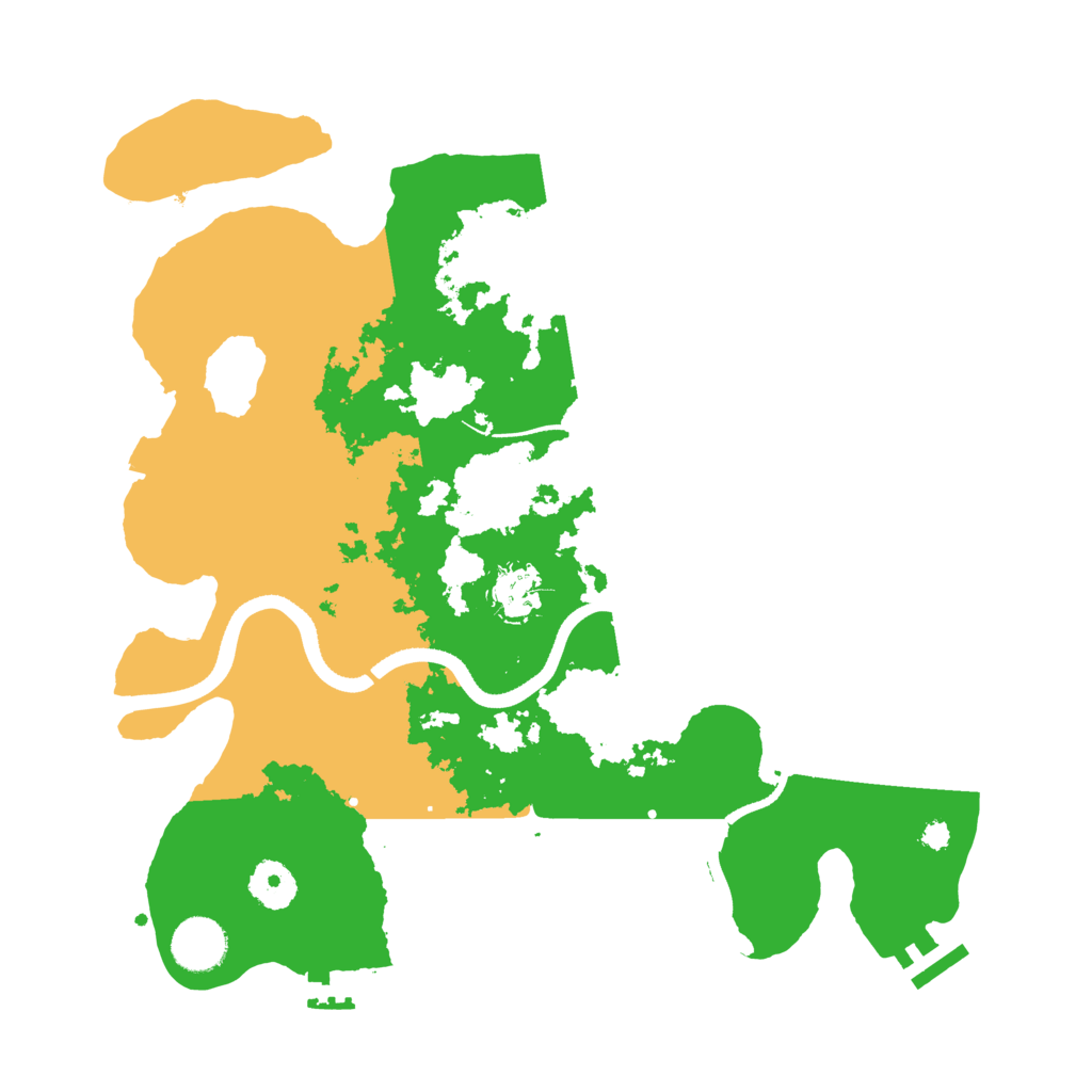 Biome Rust Map: Procedural Map, Size: 3500, Seed: 812985120