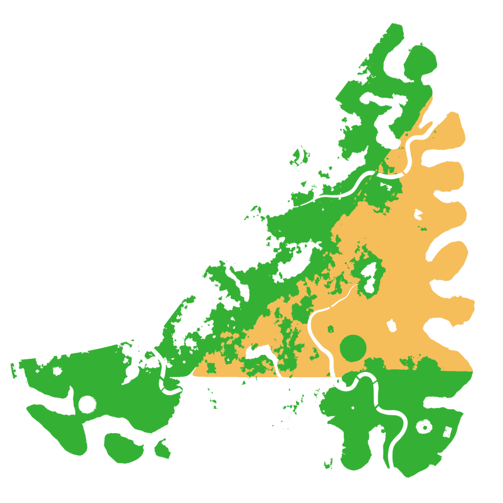 Biome Rust Map: Procedural Map, Size: 5000, Seed: 96477