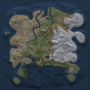 Thumbnail Rust Map: Procedural Map, Size: 3500, Seed: 472771, 14 Monuments