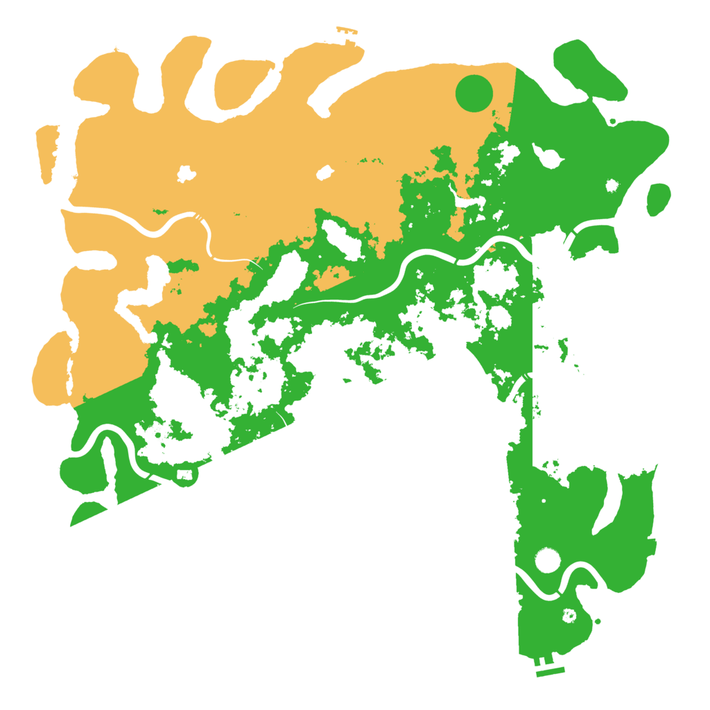 Biome Rust Map: Procedural Map, Size: 5000, Seed: 8434586