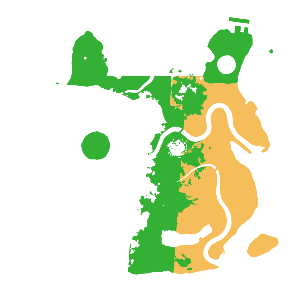 Biome Rust Map: Procedural Map, Size: 3000, Seed: 38709257