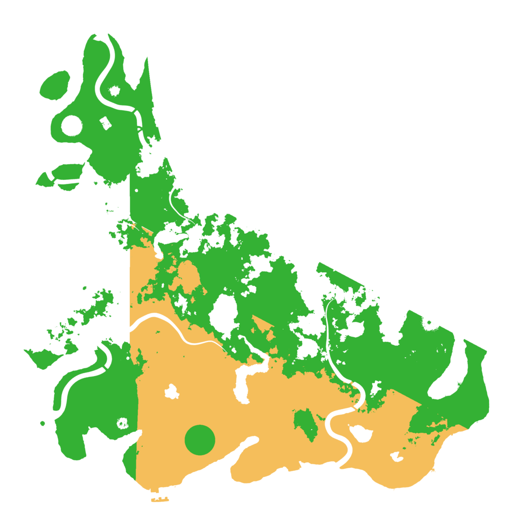 Biome Rust Map: Procedural Map, Size: 4500, Seed: 722250661