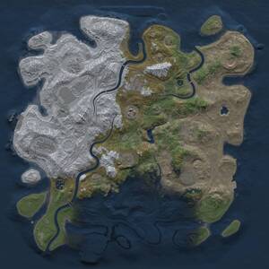 Thumbnail Rust Map: Procedural Map, Size: 4250, Seed: 1467344159, 17 Monuments