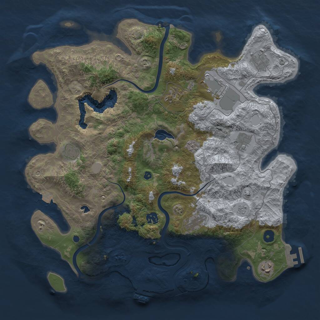 Rust Map: Procedural Map, Size: 4000, Seed: 1770535560, 15 Monuments