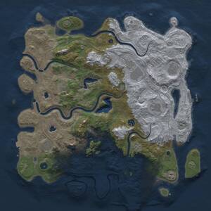 Thumbnail Rust Map: Procedural Map, Size: 4500, Seed: 1805490506, 16 Monuments