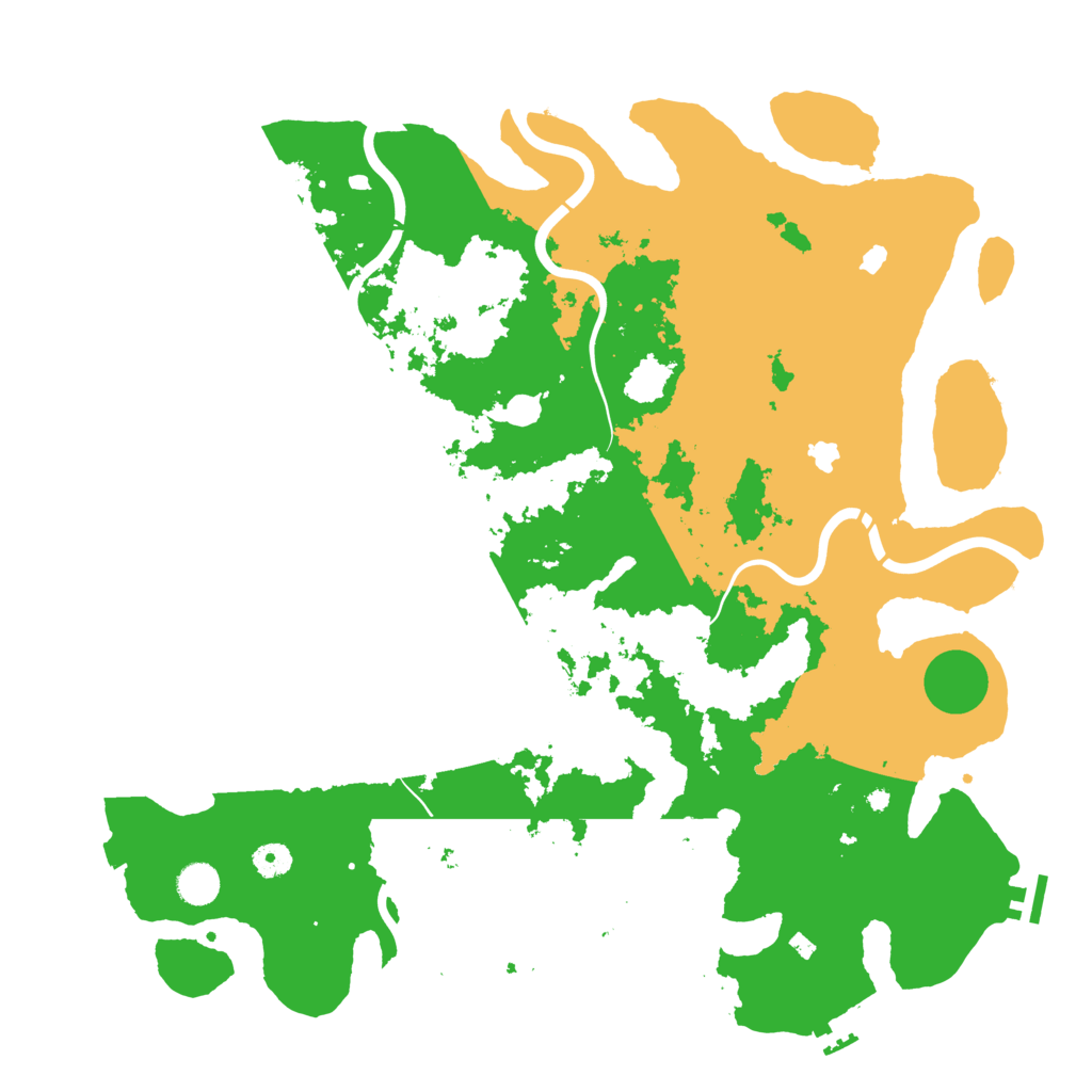 Biome Rust Map: Procedural Map, Size: 4500, Seed: 3575627