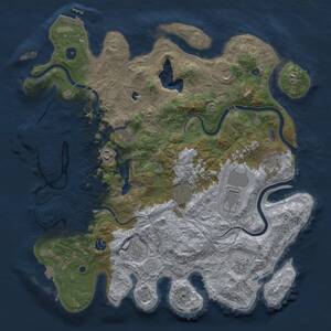 Thumbnail Rust Map: Procedural Map, Size: 4300, Seed: 20260205, 16 Monuments