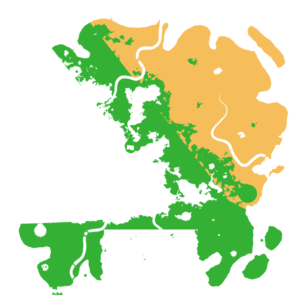Biome Rust Map: Procedural Map, Size: 4500, Seed: 99931428