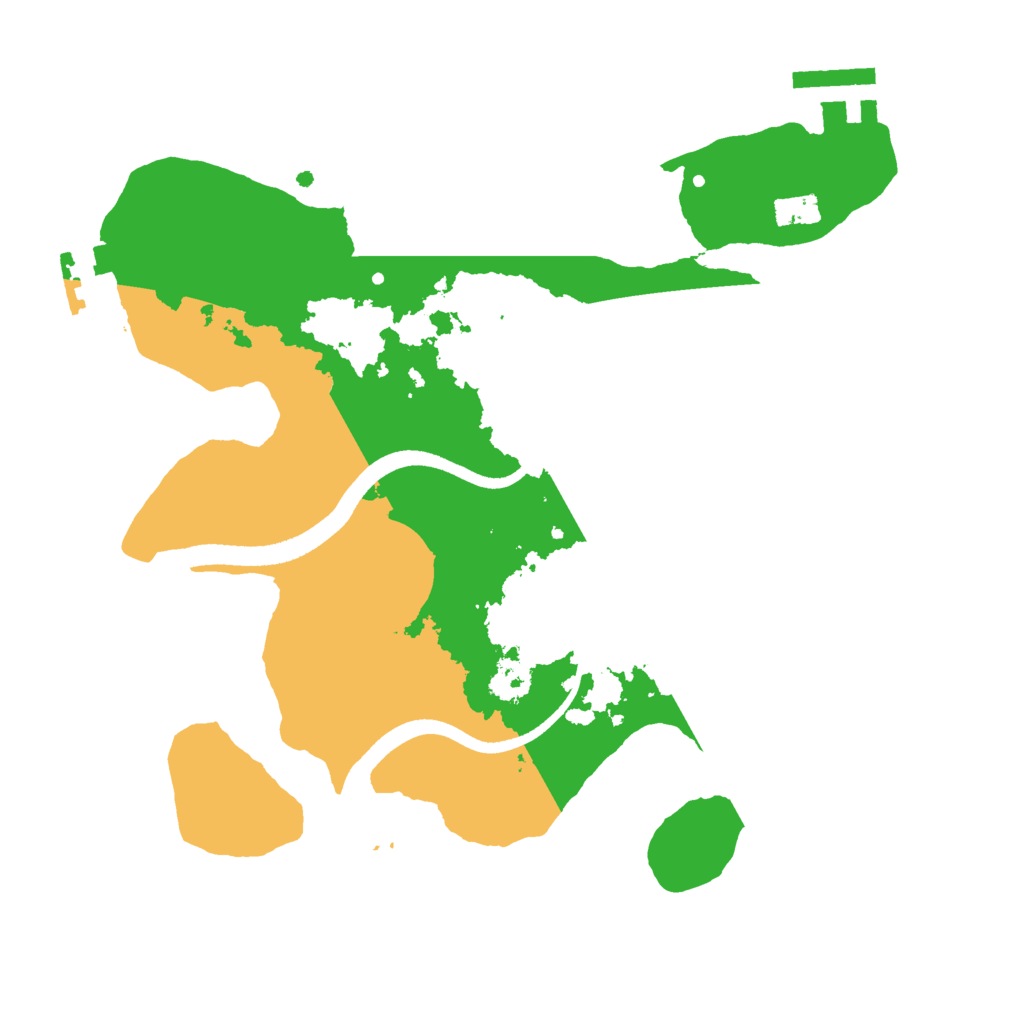 Biome Rust Map: Procedural Map, Size: 2500, Seed: 2114701624
