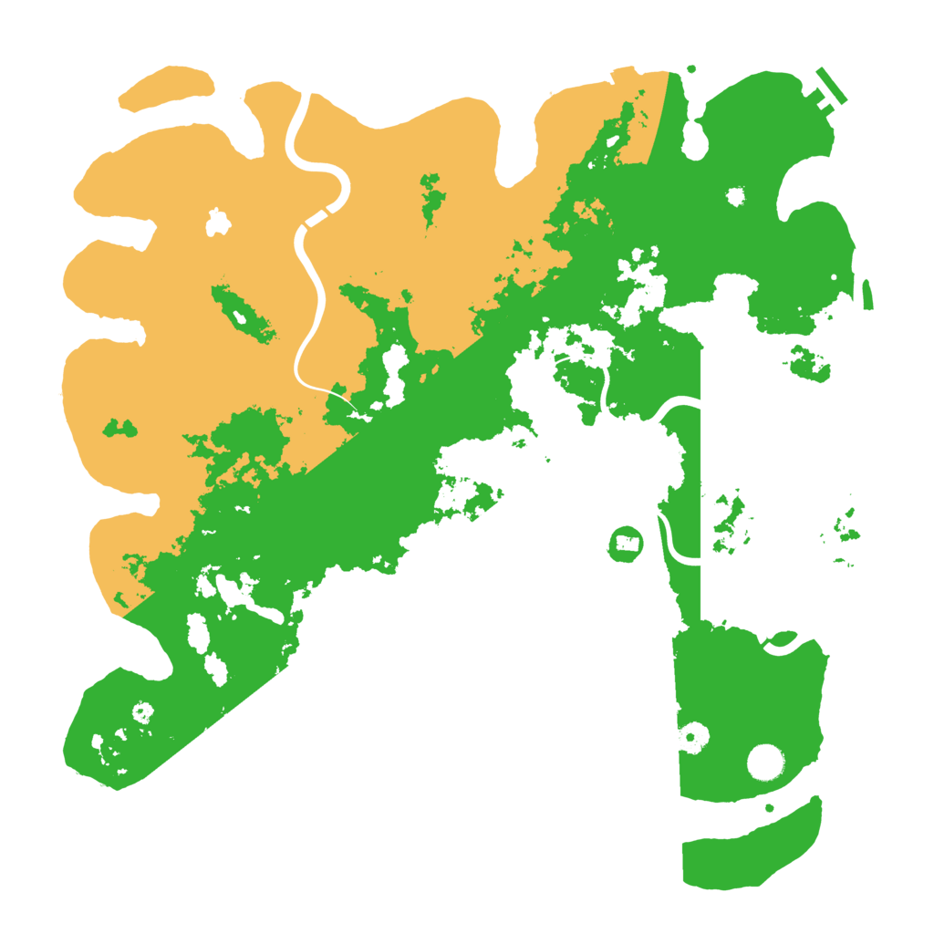 Biome Rust Map: Procedural Map, Size: 4450, Seed: 92720870