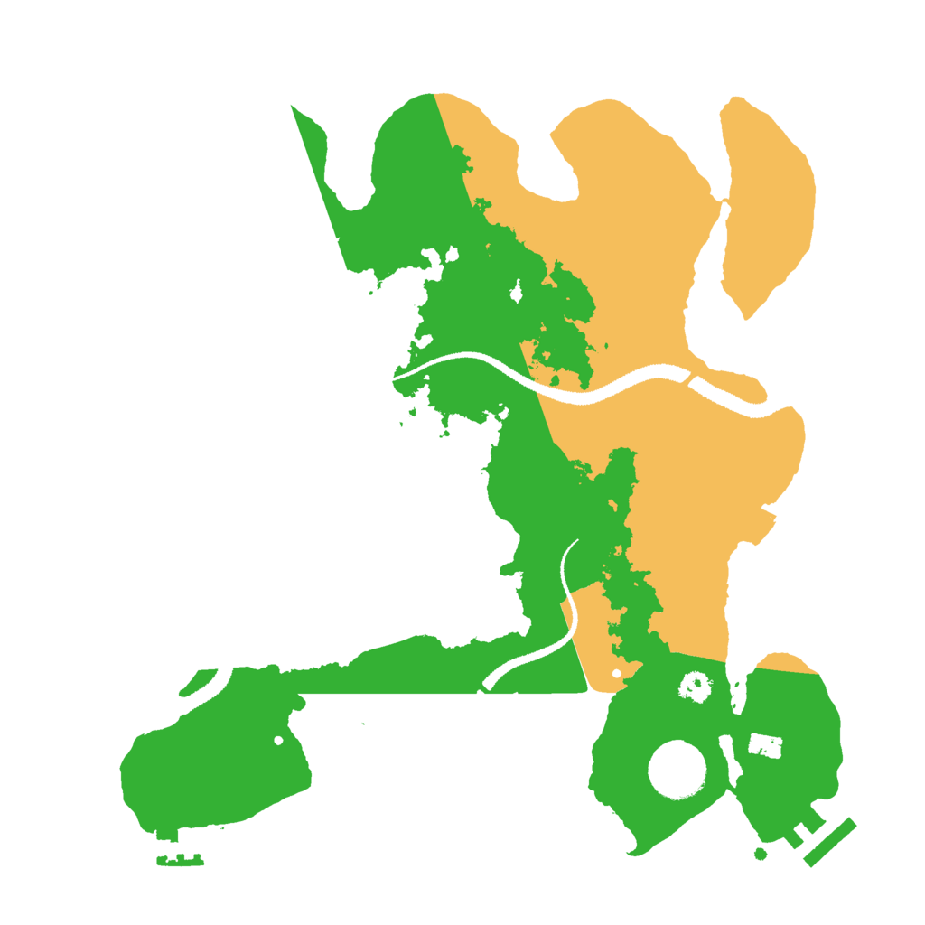 Biome Rust Map: Procedural Map, Size: 3000, Seed: 727995786