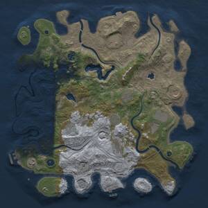 Thumbnail Rust Map: Procedural Map, Size: 4250, Seed: 381054193, 16 Monuments