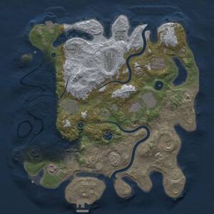 Thumbnail Rust Map: Procedural Map, Size: 3600, Seed: 290379, 15 Monuments