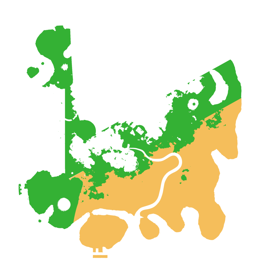 Biome Rust Map: Procedural Map, Size: 3600, Seed: 290379