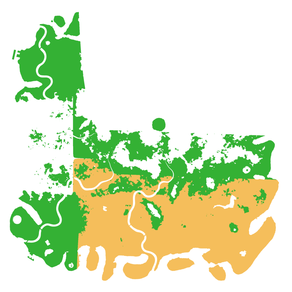 Biome Rust Map: Procedural Map, Size: 6000, Seed: 33733