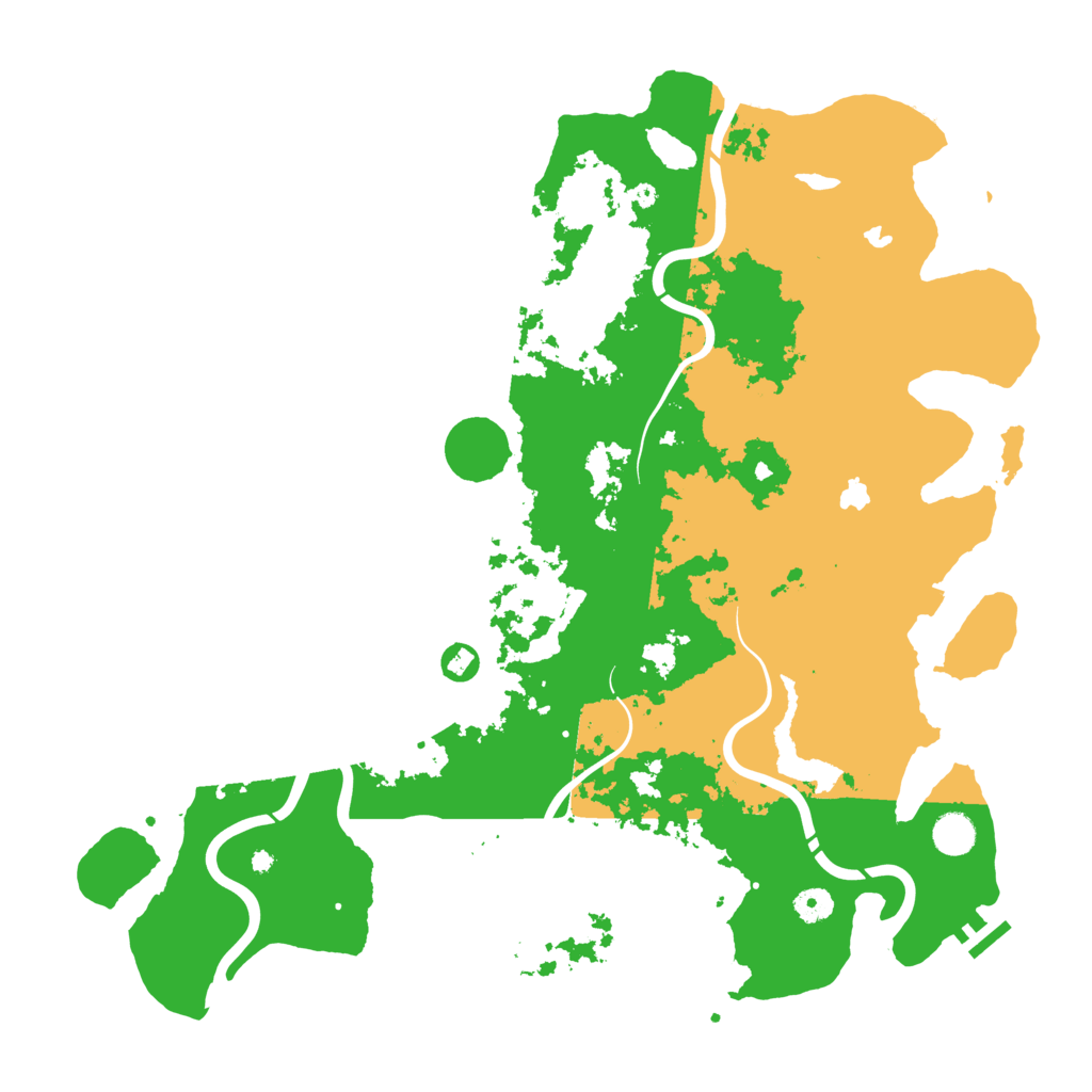 Biome Rust Map: Procedural Map, Size: 4500, Seed: 47909231