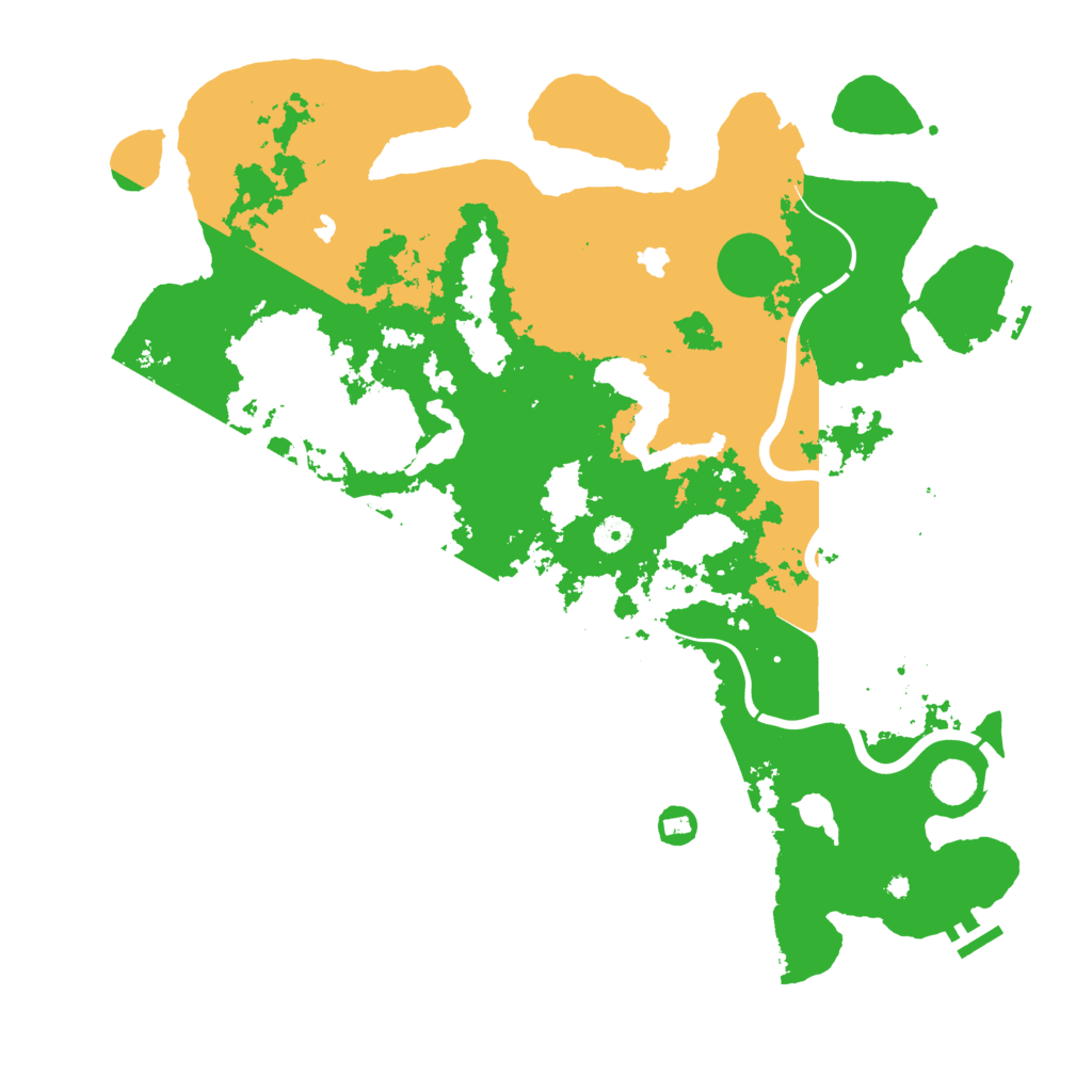 Biome Rust Map: Procedural Map, Size: 4500, Seed: 57911669