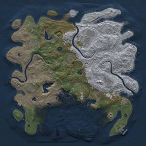 Thumbnail Rust Map: Procedural Map, Size: 4500, Seed: 803445543, 16 Monuments