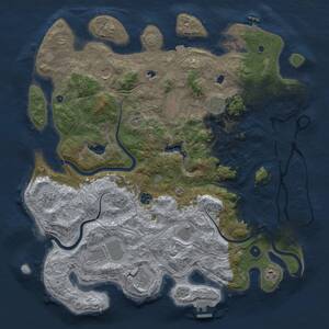 Thumbnail Rust Map: Procedural Map, Size: 4500, Seed: 975852157, 16 Monuments