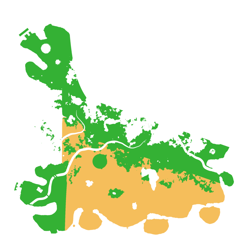 Biome Rust Map: Procedural Map, Size: 4500, Seed: 49564