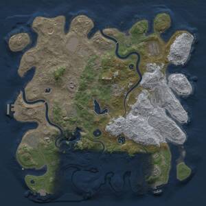 Thumbnail Rust Map: Procedural Map, Size: 4000, Seed: 502202631, 16 Monuments