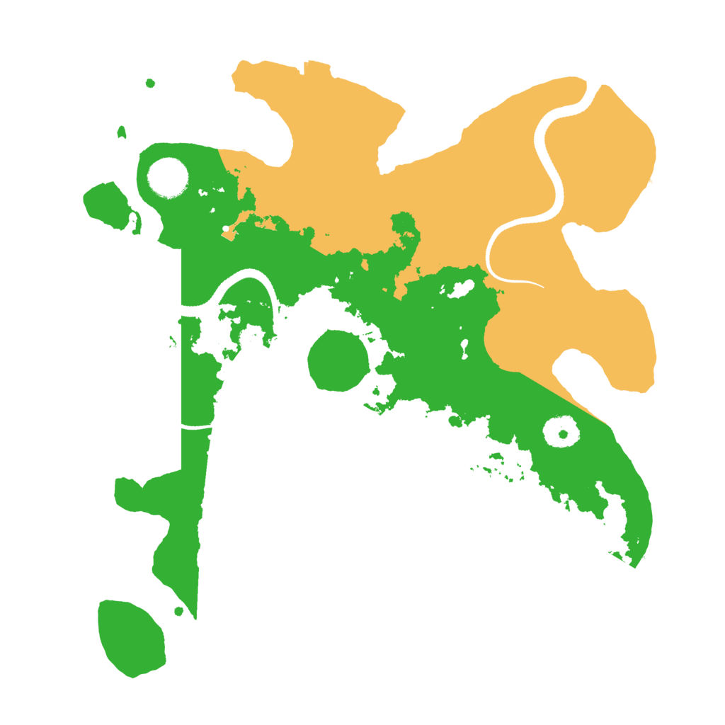 Biome Rust Map: Procedural Map, Size: 3200, Seed: 1354227987