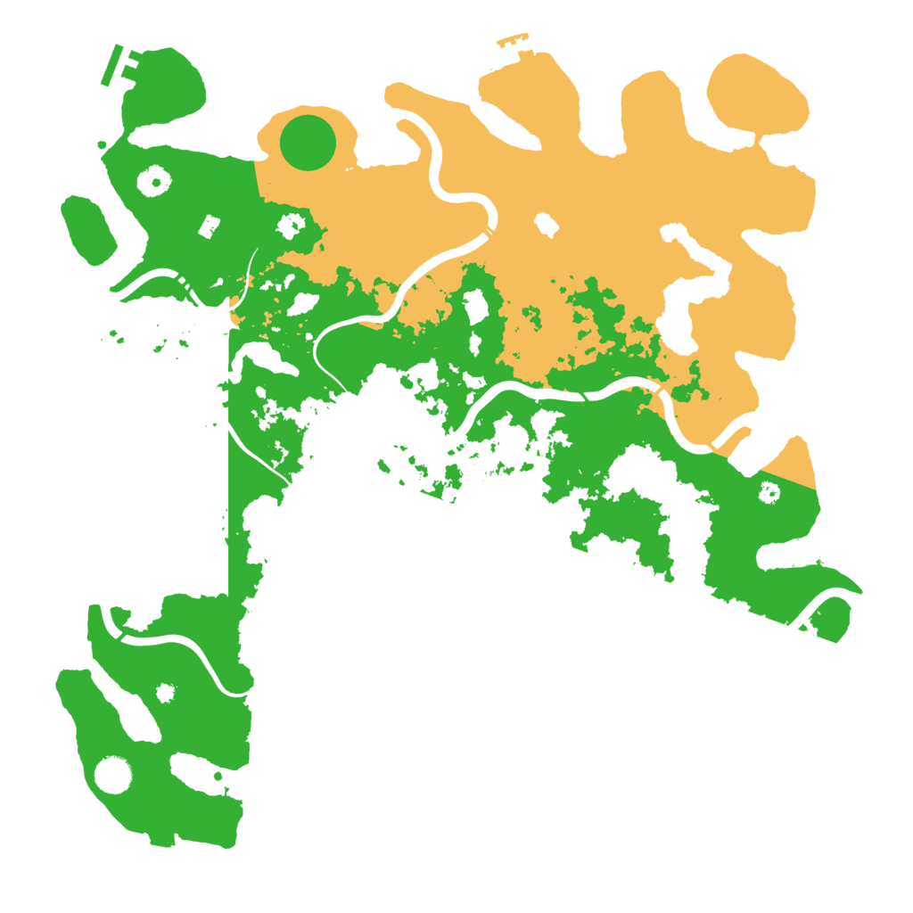Biome Rust Map: Procedural Map, Size: 4300, Seed: 2546