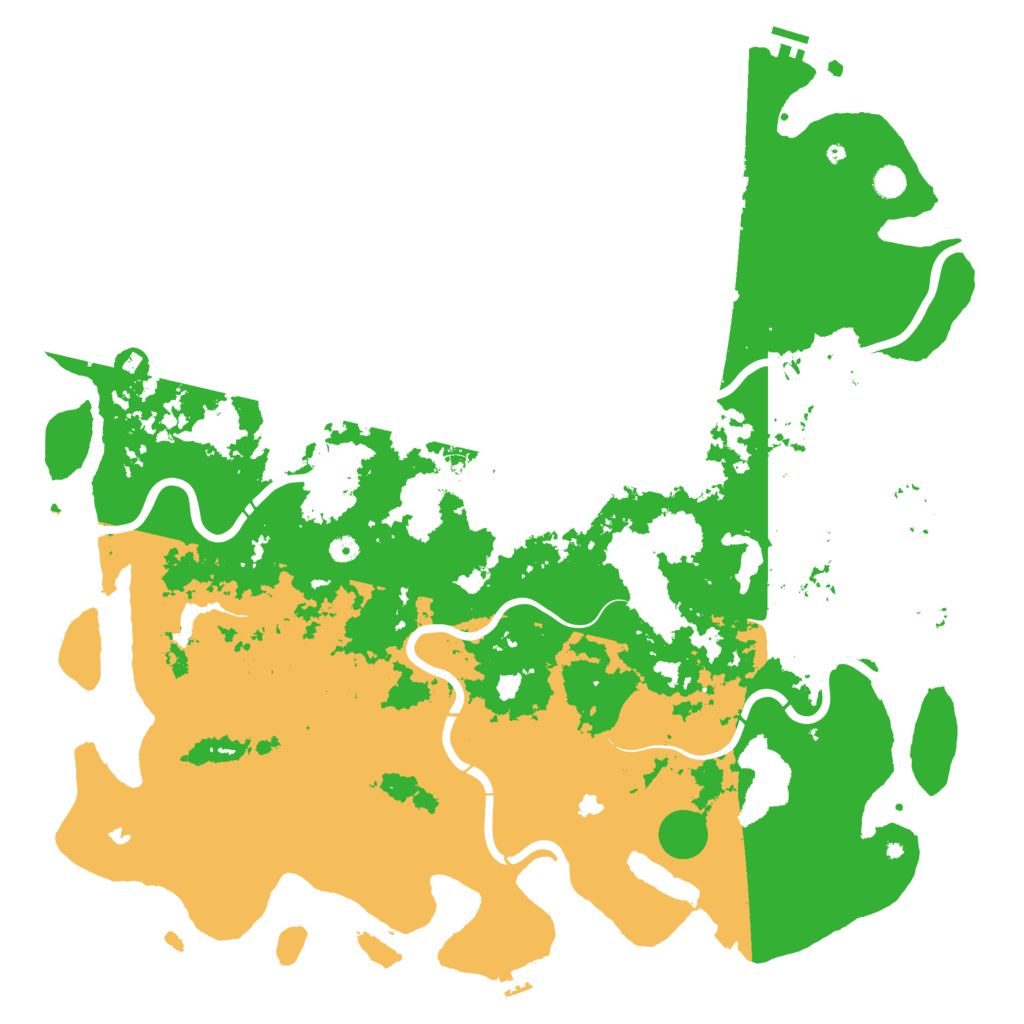 Biome Rust Map: Procedural Map, Size: 5500, Seed: 1200