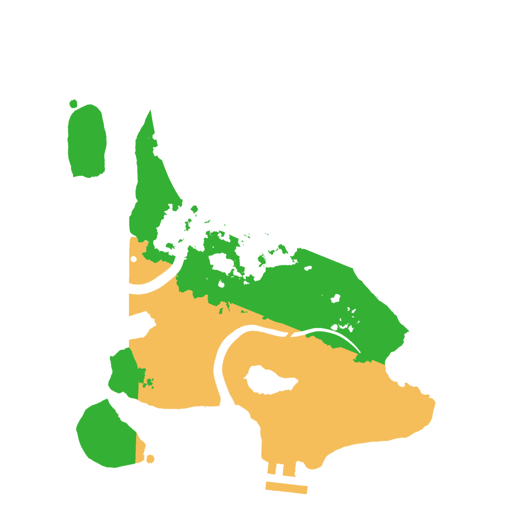 Biome Rust Map: Procedural Map, Size: 2500, Seed: 947779685