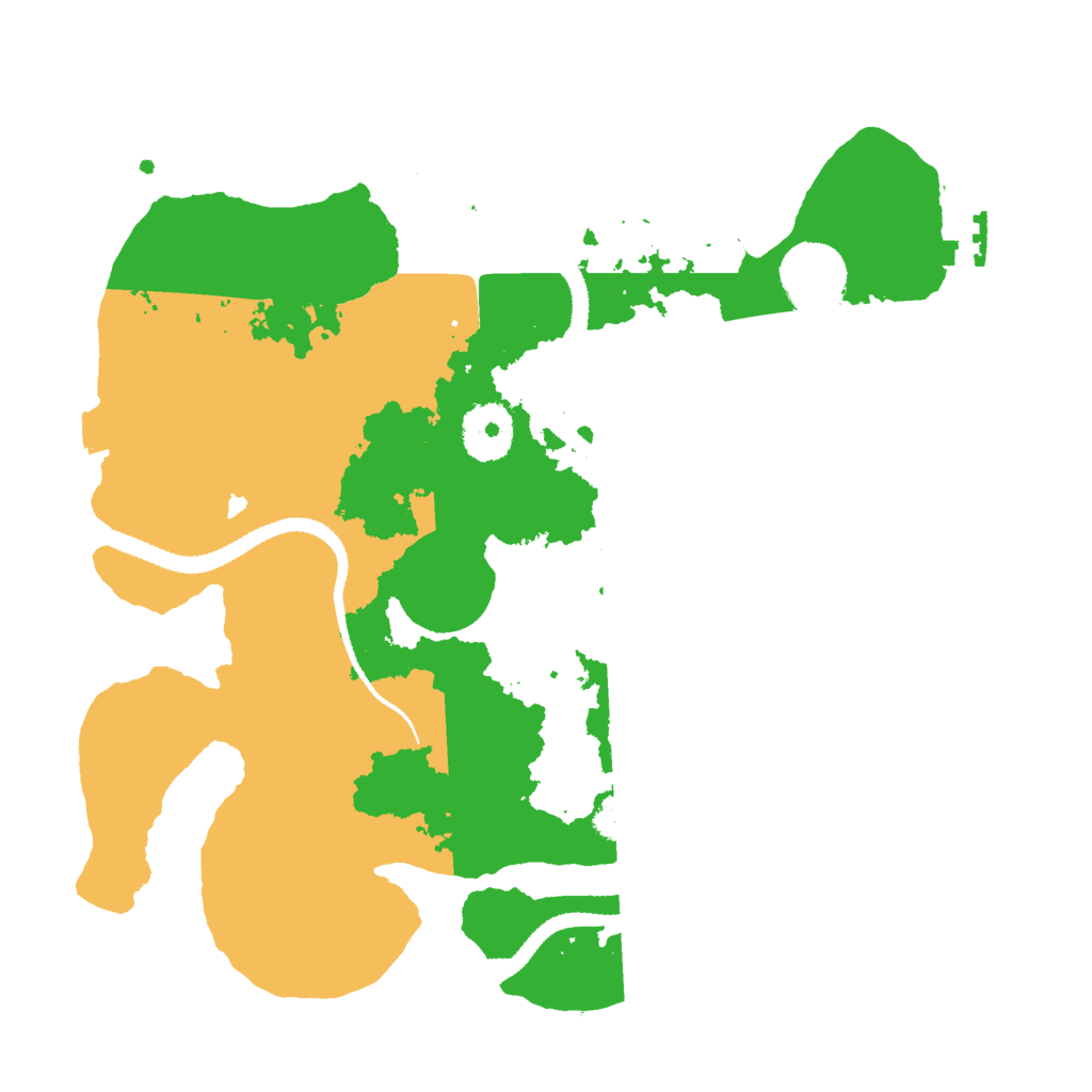 Biome Rust Map: Procedural Map, Size: 3000, Seed: 565557