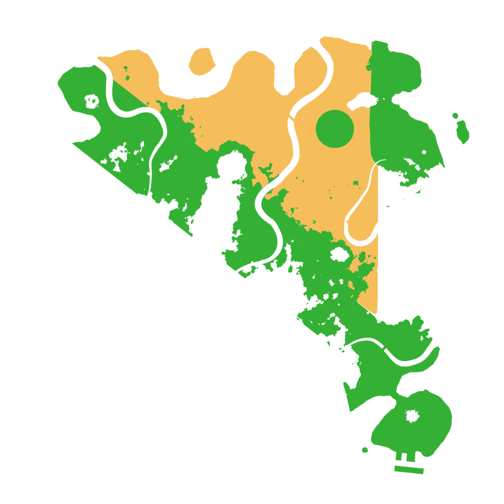Biome Rust Map: Procedural Map, Size: 3500, Seed: 1995957947