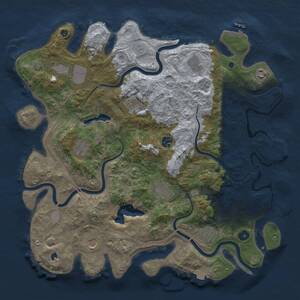 Thumbnail Rust Map: Procedural Map, Size: 4250, Seed: 1879713934, 16 Monuments