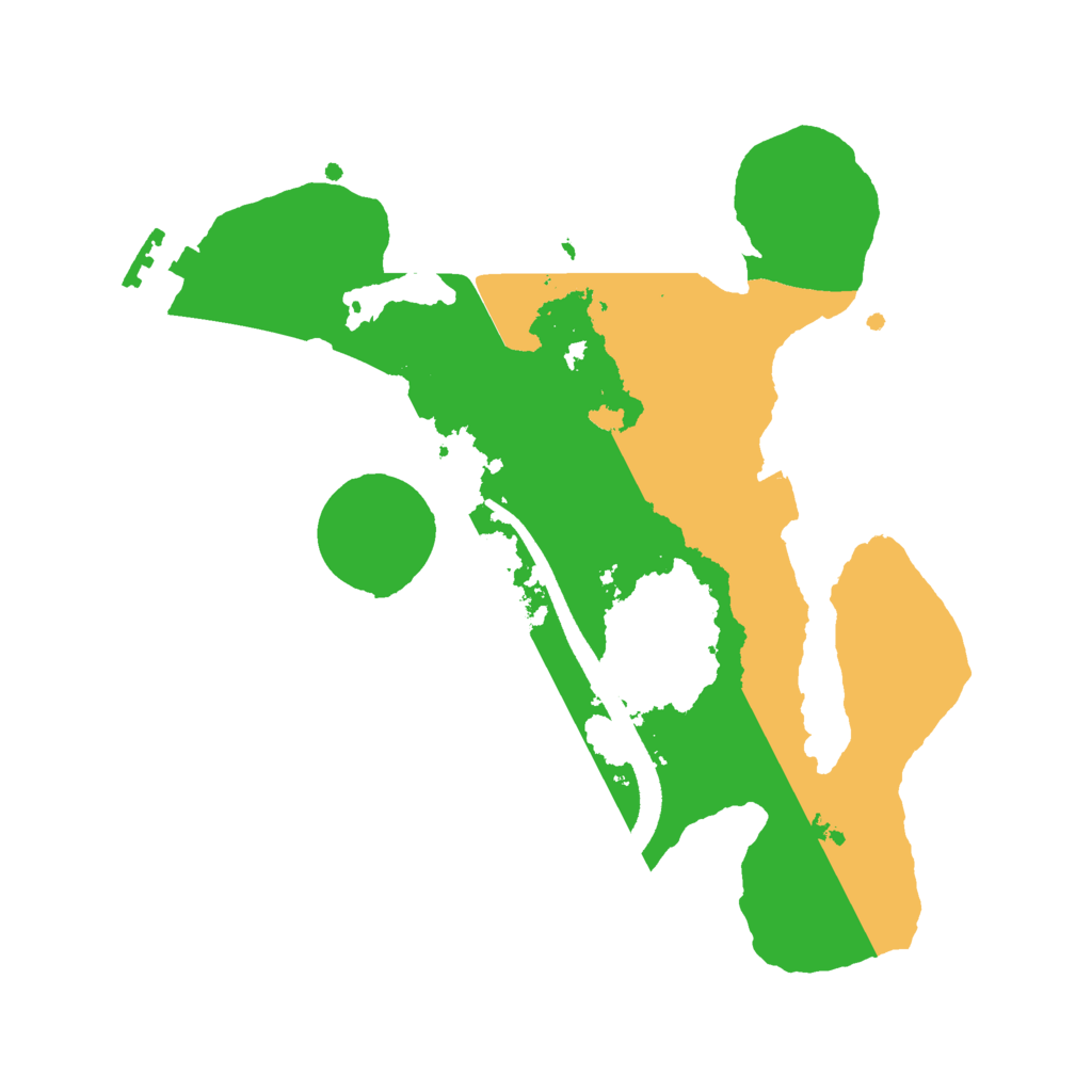 Biome Rust Map: Procedural Map, Size: 2500, Seed: 1983470845