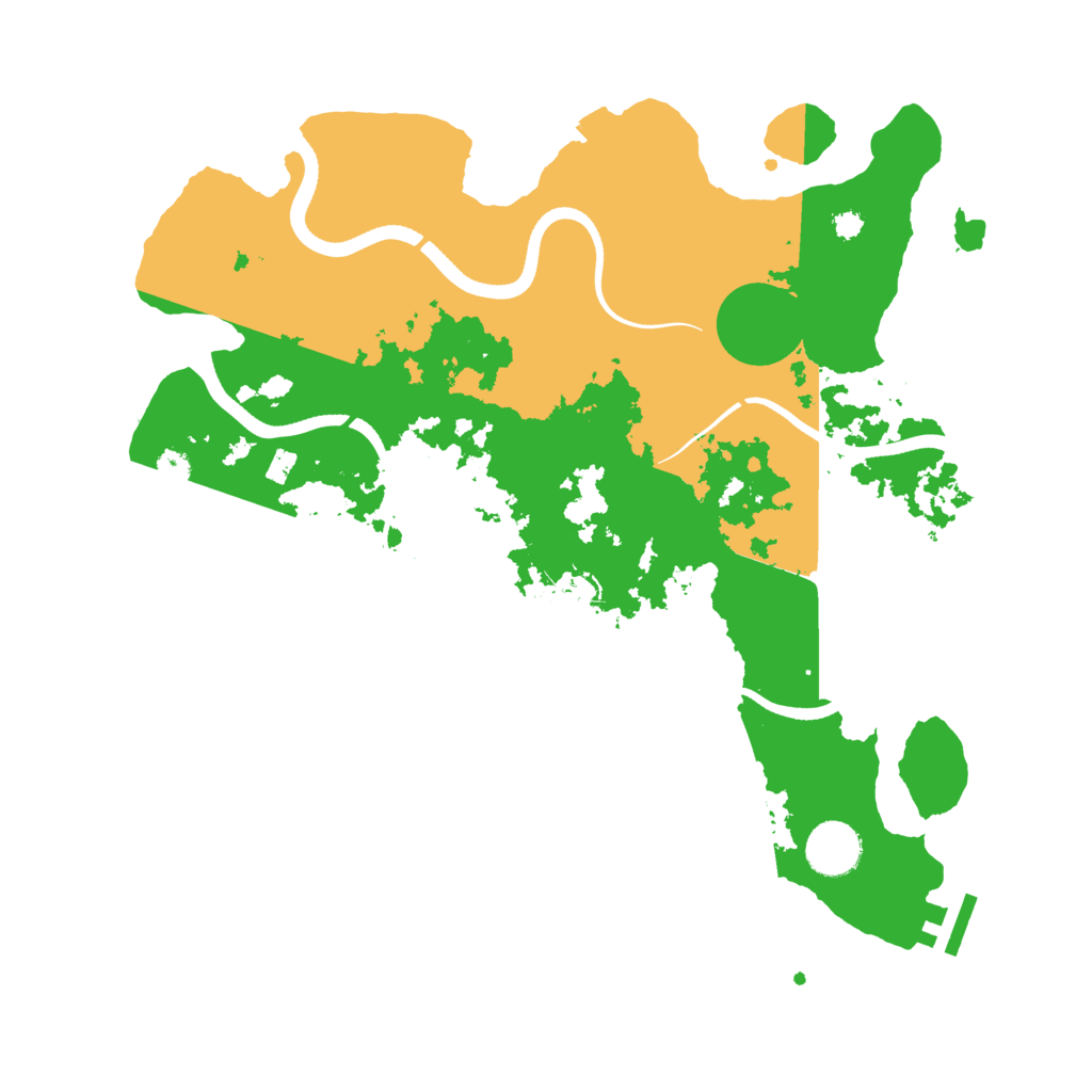 Biome Rust Map: Procedural Map, Size: 3500, Seed: 1128293936