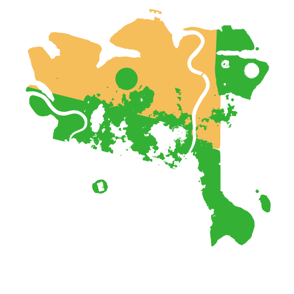 Biome Rust Map: Procedural Map, Size: 3500, Seed: 2026020520