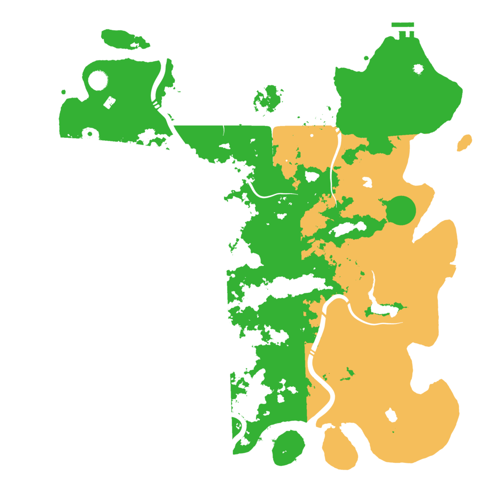 Biome Rust Map: Procedural Map, Size: 4500, Seed: 805547930