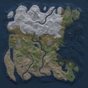 Thumbnail Rust Map: Procedural Map, Size: 4250, Seed: 714864821, 15 Monuments