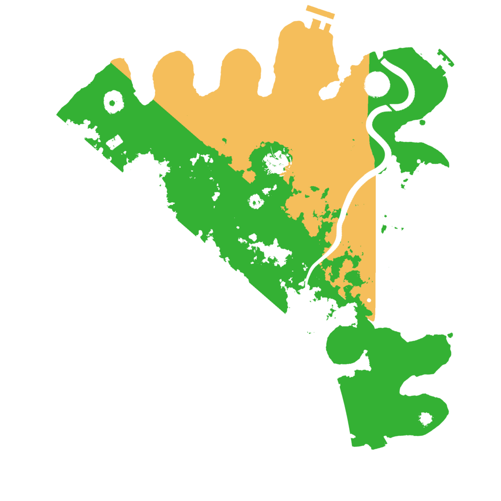 Biome Rust Map: Procedural Map, Size: 3500, Seed: 662294136