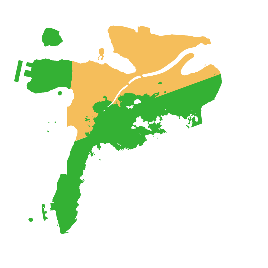 Biome Rust Map: Procedural Map, Size: 2500, Seed: 1356857718