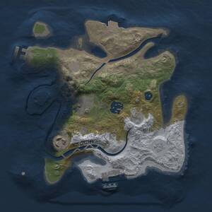 Thumbnail Rust Map: Procedural Map, Size: 2500, Seed: 1356857718, 8 Monuments